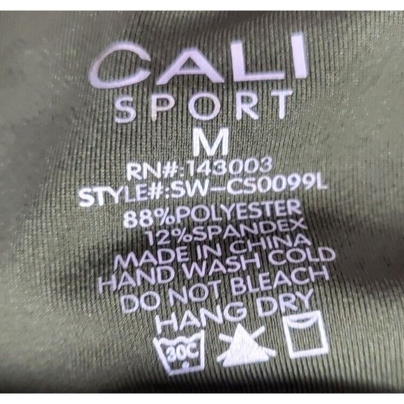 Cali Sport Olive Yoga Running Training Leggings Medium Boot Cut New With Tags - Picture 4 of 5